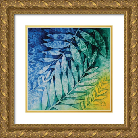 Autumn Hues II Gold Ornate Wood Framed Art Print with Double Matting by Blue Fish