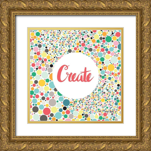 Create Gold Ornate Wood Framed Art Print with Double Matting by Frazer, Amy