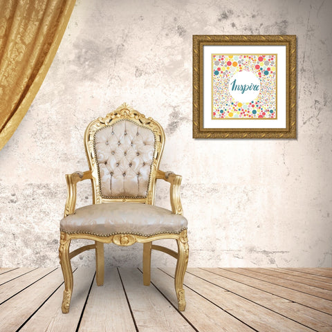 Inspire Gold Ornate Wood Framed Art Print with Double Matting by Frazer, Amy