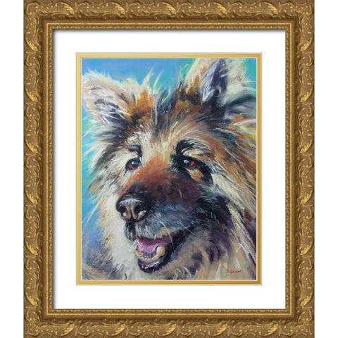 Sierra Gold Ornate Wood Framed Art Print with Double Matting by Golubski, Becky