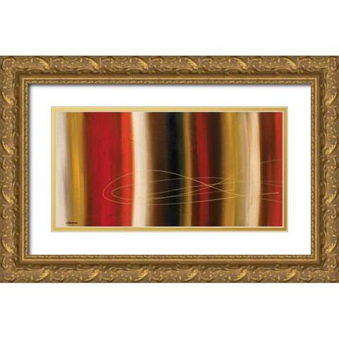 Gold Rush Gold Ornate Wood Framed Art Print with Double Matting by Guedez, Carmen