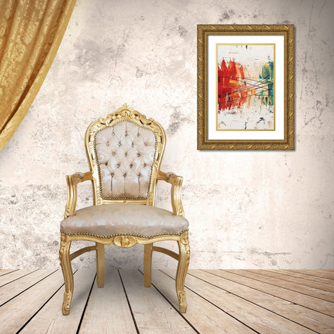 Crystal Clear III Gold Ornate Wood Framed Art Print with Double Matting by Guedez, Carmen
