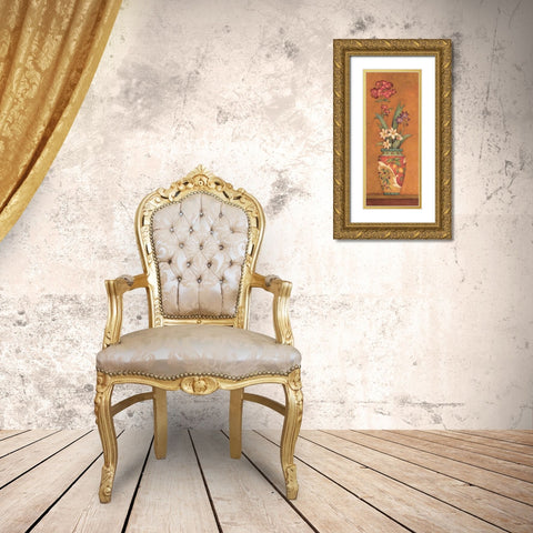 Pavan IV Gold Ornate Wood Framed Art Print with Double Matting by Gladding, Pamela