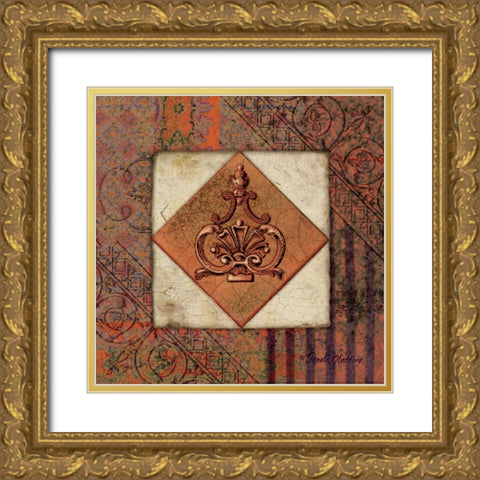 Rust Archivae Gold Ornate Wood Framed Art Print with Double Matting by Gladding, Pamela