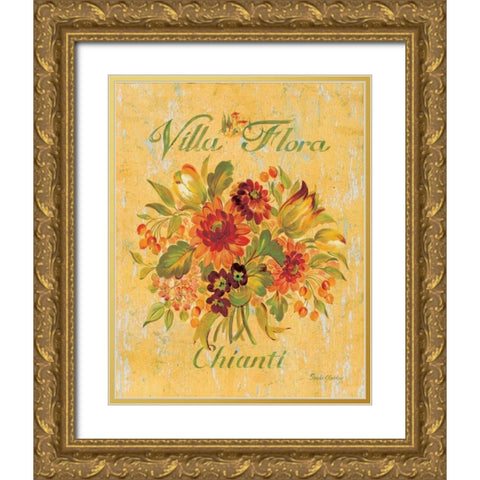 Chianti Gold Ornate Wood Framed Art Print with Double Matting by Gladding, Pamela