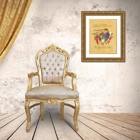 Valpolicella Gold Ornate Wood Framed Art Print with Double Matting by Gladding, Pamela