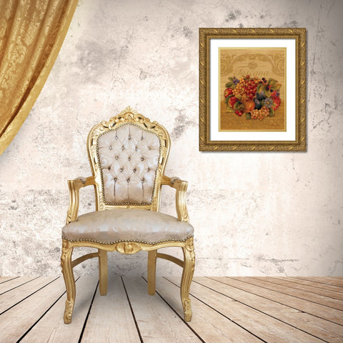 Toscana Gold Ornate Wood Framed Art Print with Double Matting by Gladding, Pamela