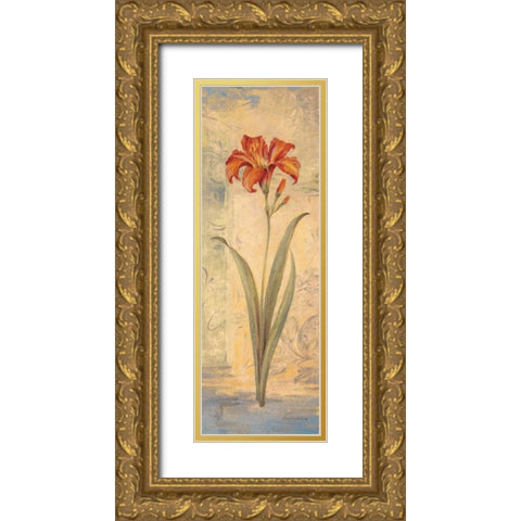 Topaz Skies I Gold Ornate Wood Framed Art Print with Double Matting by Gladding, Pamela