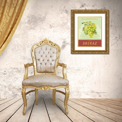 Shiraz Gold Ornate Wood Framed Art Print with Double Matting by Gladding, Pamela