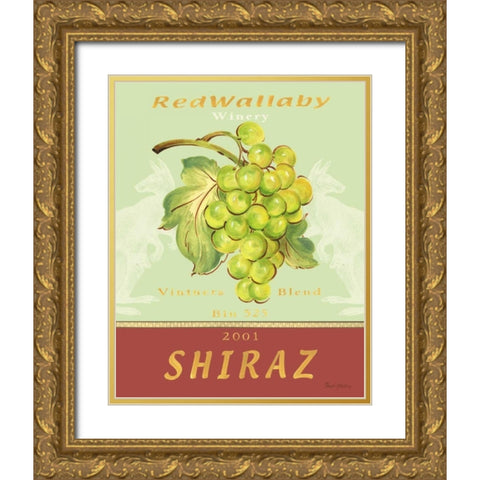 Shiraz Gold Ornate Wood Framed Art Print with Double Matting by Gladding, Pamela