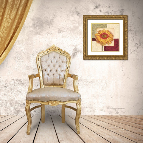 Bella Donna III Gold Ornate Wood Framed Art Print with Double Matting by Gladding, Pamela