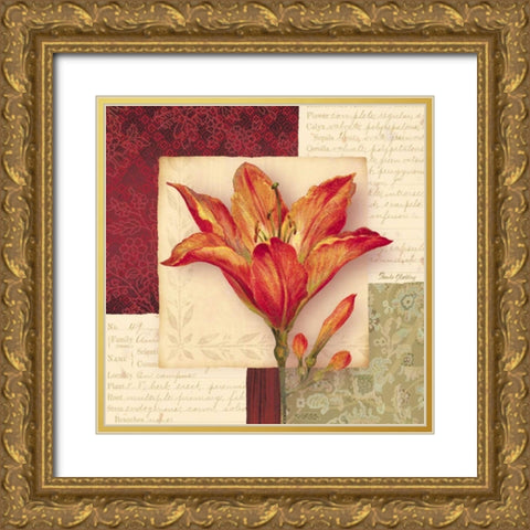 Bella Donna IV Gold Ornate Wood Framed Art Print with Double Matting by Gladding, Pamela