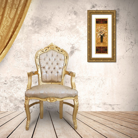 View from Pompeii Panel I Gold Ornate Wood Framed Art Print with Double Matting by Gladding, Pamela