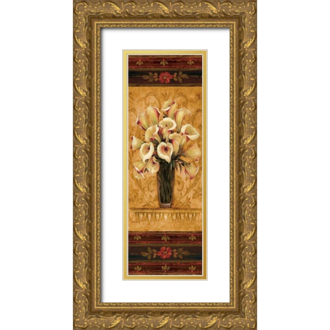 View from Pompeii Panel I Gold Ornate Wood Framed Art Print with Double Matting by Gladding, Pamela