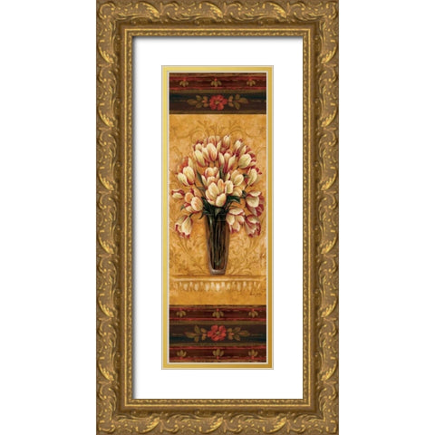View from Pompeii Panel II Gold Ornate Wood Framed Art Print with Double Matting by Gladding, Pamela