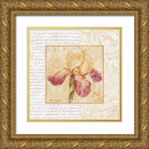 Le Jardin III Gold Ornate Wood Framed Art Print with Double Matting by Gladding, Pamela