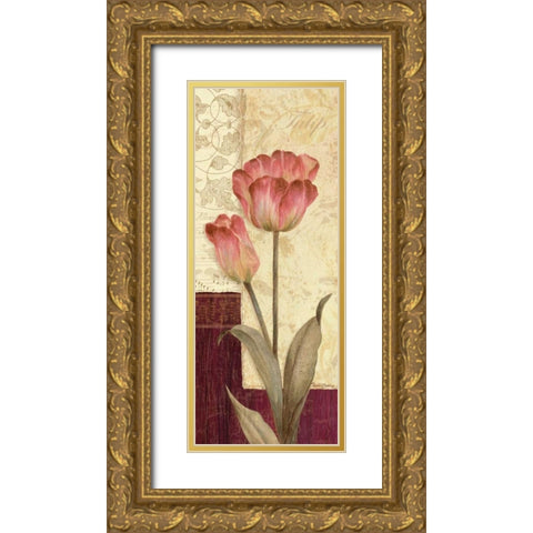 Quattro Sonata I Gold Ornate Wood Framed Art Print with Double Matting by Gladding, Pamela