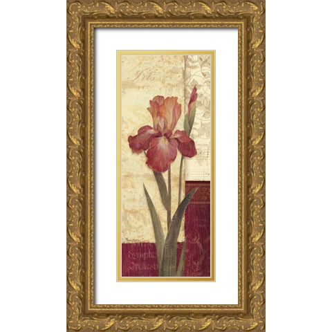 Quattro Sonata II Gold Ornate Wood Framed Art Print with Double Matting by Gladding, Pamela