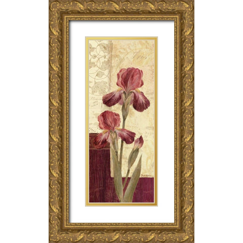 Quattro Sonata III Gold Ornate Wood Framed Art Print with Double Matting by Gladding, Pamela