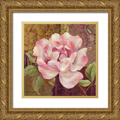 Esperance Rose Gold Ornate Wood Framed Art Print with Double Matting by Gladding, Pamela
