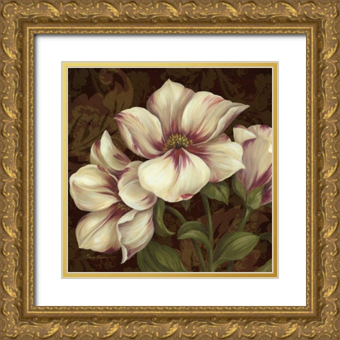 Trio II Gold Ornate Wood Framed Art Print with Double Matting by Gladding, Pamela