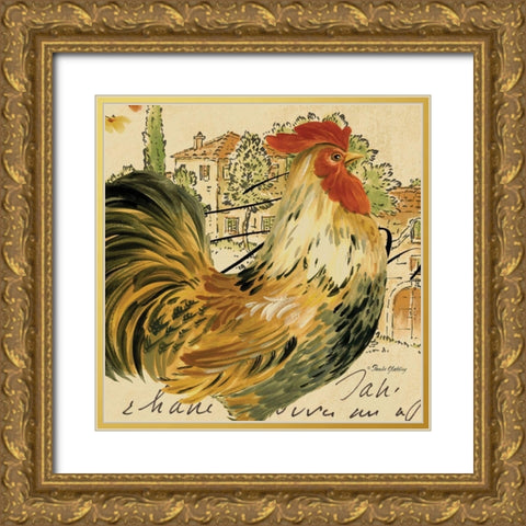 Viva Speck Gold Ornate Wood Framed Art Print with Double Matting by Gladding, Pamela