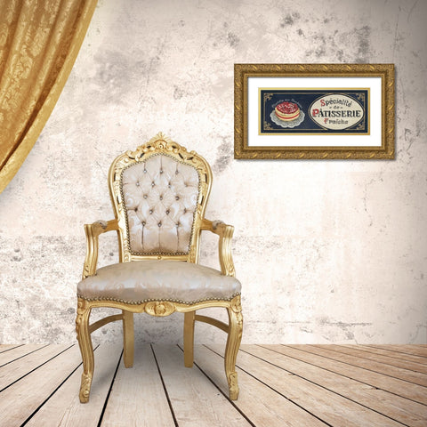 Patisserie Gold Ornate Wood Framed Art Print with Double Matting by Gorham, Gregory