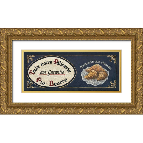 Croissants Gold Ornate Wood Framed Art Print with Double Matting by Gorham, Gregory