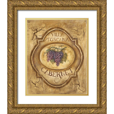 Cabernet Gold Ornate Wood Framed Art Print with Double Matting by Gorham, Gregory