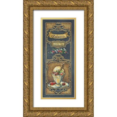 Gelato Gold Ornate Wood Framed Art Print with Double Matting by Gorham, Gregory