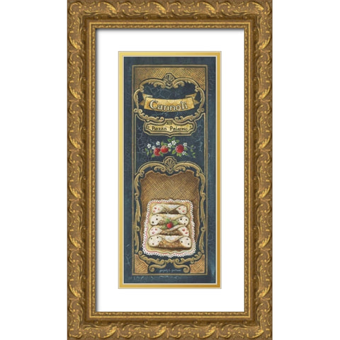 Cannoli Gold Ornate Wood Framed Art Print with Double Matting by Gorham, Gregory