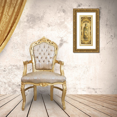 Olive Oil - Oregano Gold Ornate Wood Framed Art Print with Double Matting by Gorham, Gregory