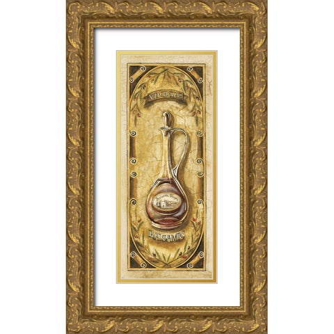 Vinegar - Balsamic Gold Ornate Wood Framed Art Print with Double Matting by Gorham, Gregory