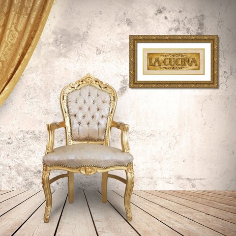 Cucina Gold Ornate Wood Framed Art Print with Double Matting by Gorham, Gregory