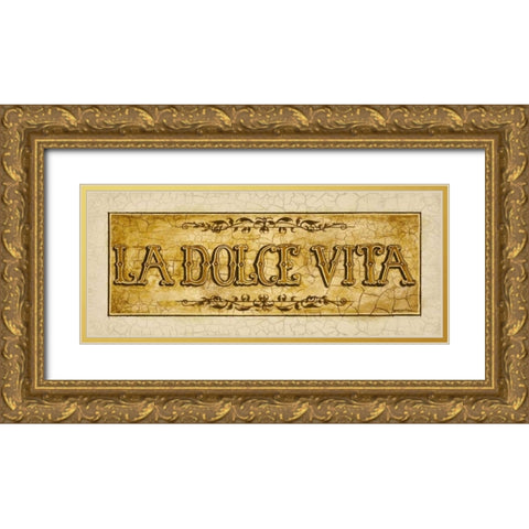Dolce Gold Ornate Wood Framed Art Print with Double Matting by Gorham, Gregory