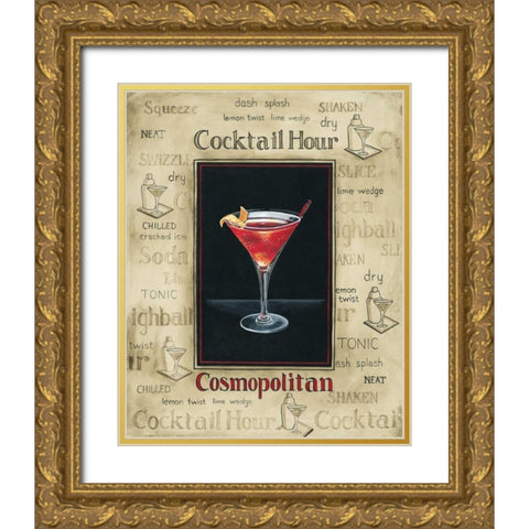 Cosmopolitan Gold Ornate Wood Framed Art Print with Double Matting by Gorham, Gregory