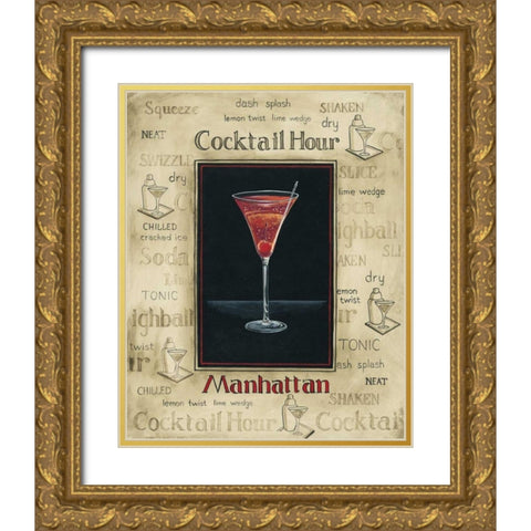 Manhattan Gold Ornate Wood Framed Art Print with Double Matting by Gorham, Gregory
