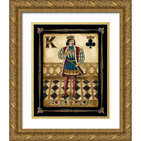 Harlequin King Gold Ornate Wood Framed Art Print with Double Matting by Gorham, Gregory