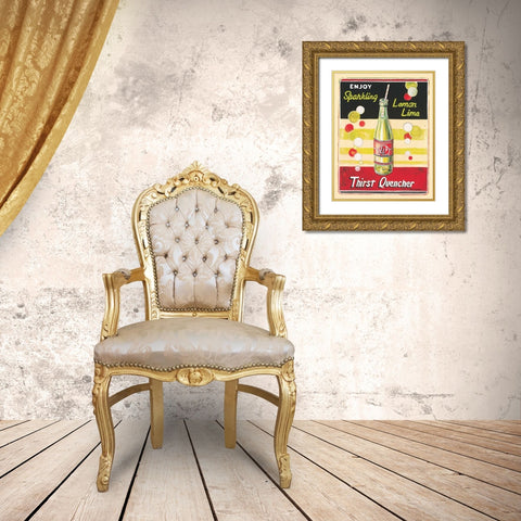 Lemon Lime Gold Ornate Wood Framed Art Print with Double Matting by Gorham, Gregory