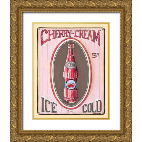 Cherry Cream Gold Ornate Wood Framed Art Print with Double Matting by Gorham, Gregory