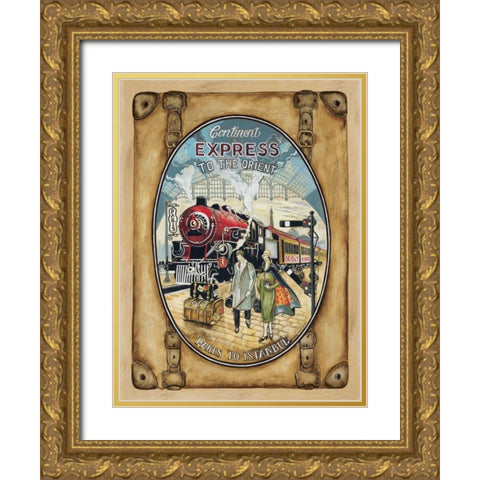 Orient King Gold Ornate Wood Framed Art Print with Double Matting by Gorham, Gregory
