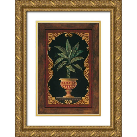 Golden Palm Gold Ornate Wood Framed Art Print with Double Matting by Gorham, Gregory