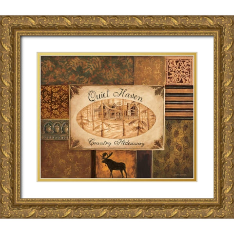 Quiet Haven Gold Ornate Wood Framed Art Print with Double Matting by Gorham, Gregory