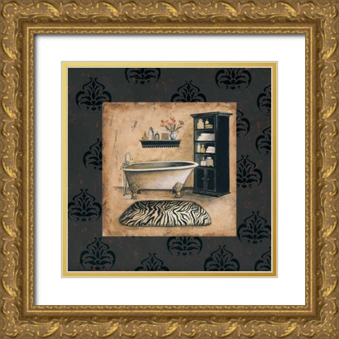 Bath Time II Gold Ornate Wood Framed Art Print with Double Matting by Gorham, Gregory