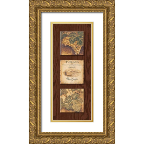 Wine Country Panel I Gold Ornate Wood Framed Art Print with Double Matting by Gorham, Gregory