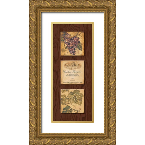 Wine Country Panel II Gold Ornate Wood Framed Art Print with Double Matting by Gorham, Gregory