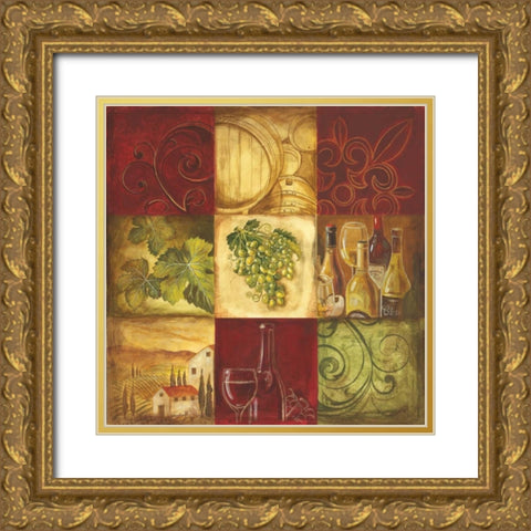 Tuscan Wine I Gold Ornate Wood Framed Art Print with Double Matting by Gorham, Gregory