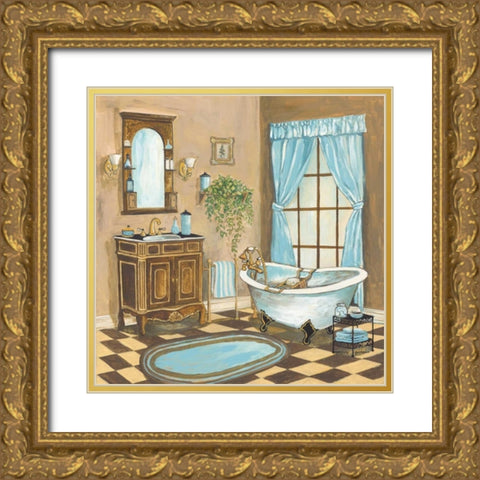 Bain de Cru I Gold Ornate Wood Framed Art Print with Double Matting by Gorham, Gregory