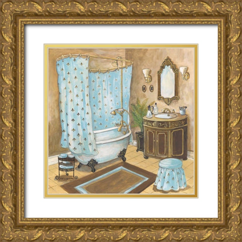 Bain de Cru II Gold Ornate Wood Framed Art Print with Double Matting by Gorham, Gregory
