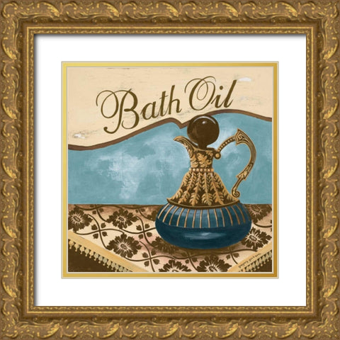 Bath Accessories II Gold Ornate Wood Framed Art Print with Double Matting by Gorham, Gregory